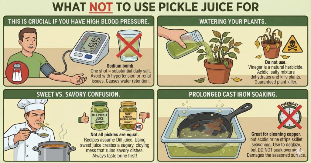 What not to use pickle juice for